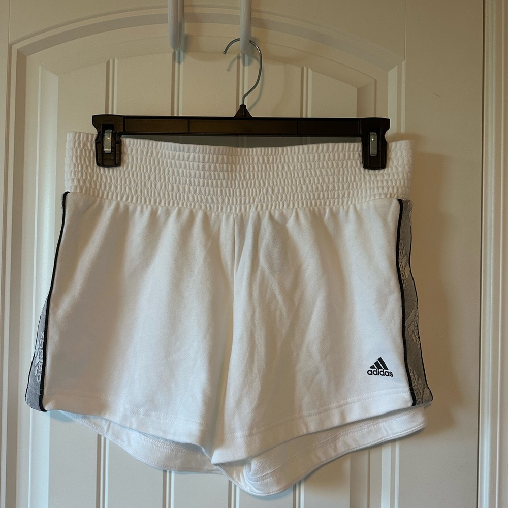 Adidas Women's White Sweat Shorts